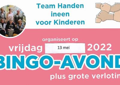 Bingo avond “Team Handen ineen voor kinderen”
