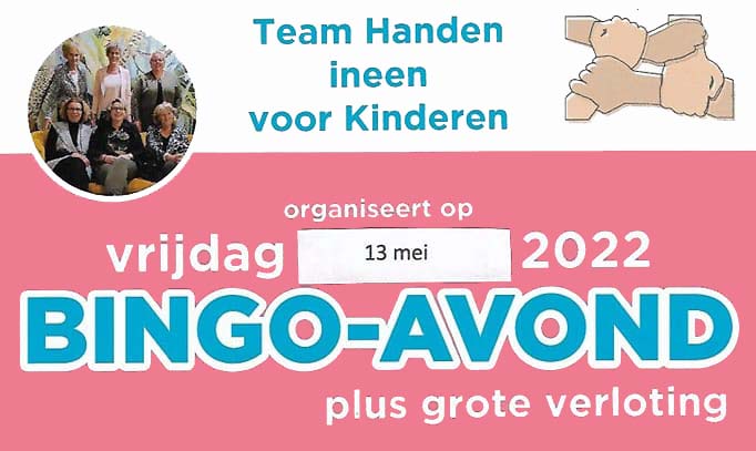 Bingo avond “Team Handen ineen voor kinderen”