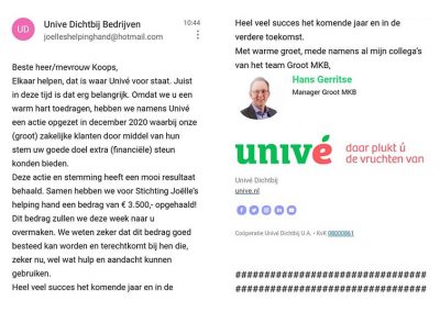 Donatie Univé